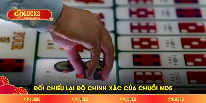 Đối chiếu lại độ chính xác của chuỗi MD5 Đối chiếu lại độ chính xác của chuỗi MD5